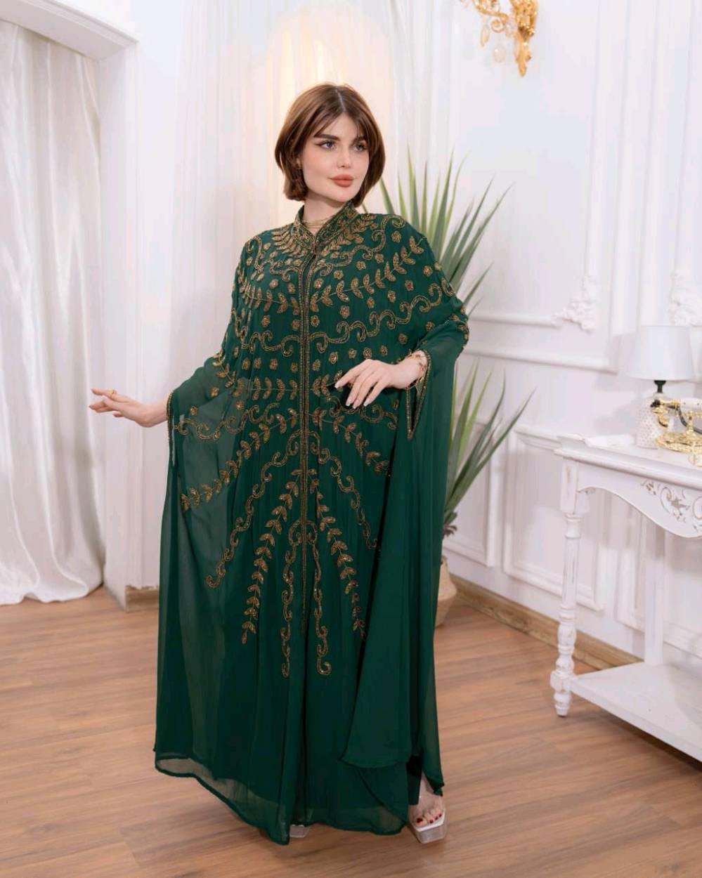 ✨الأقماش شيفون الأصلي 💯
🪄الشغل شك يدوي🪡🧵
🎗️مڪون من 2️⃣ قطع  
 ⤶بشت
⤶فستان فيزون الأصلي 💯