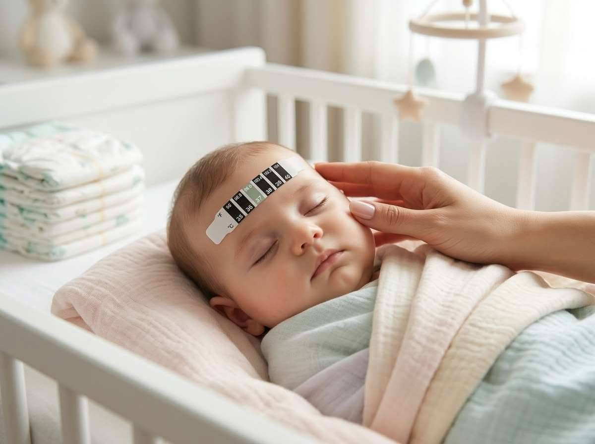 شرائط جبهة أطفال • قياس خلال 15 ثانية • خالية من الزئبق