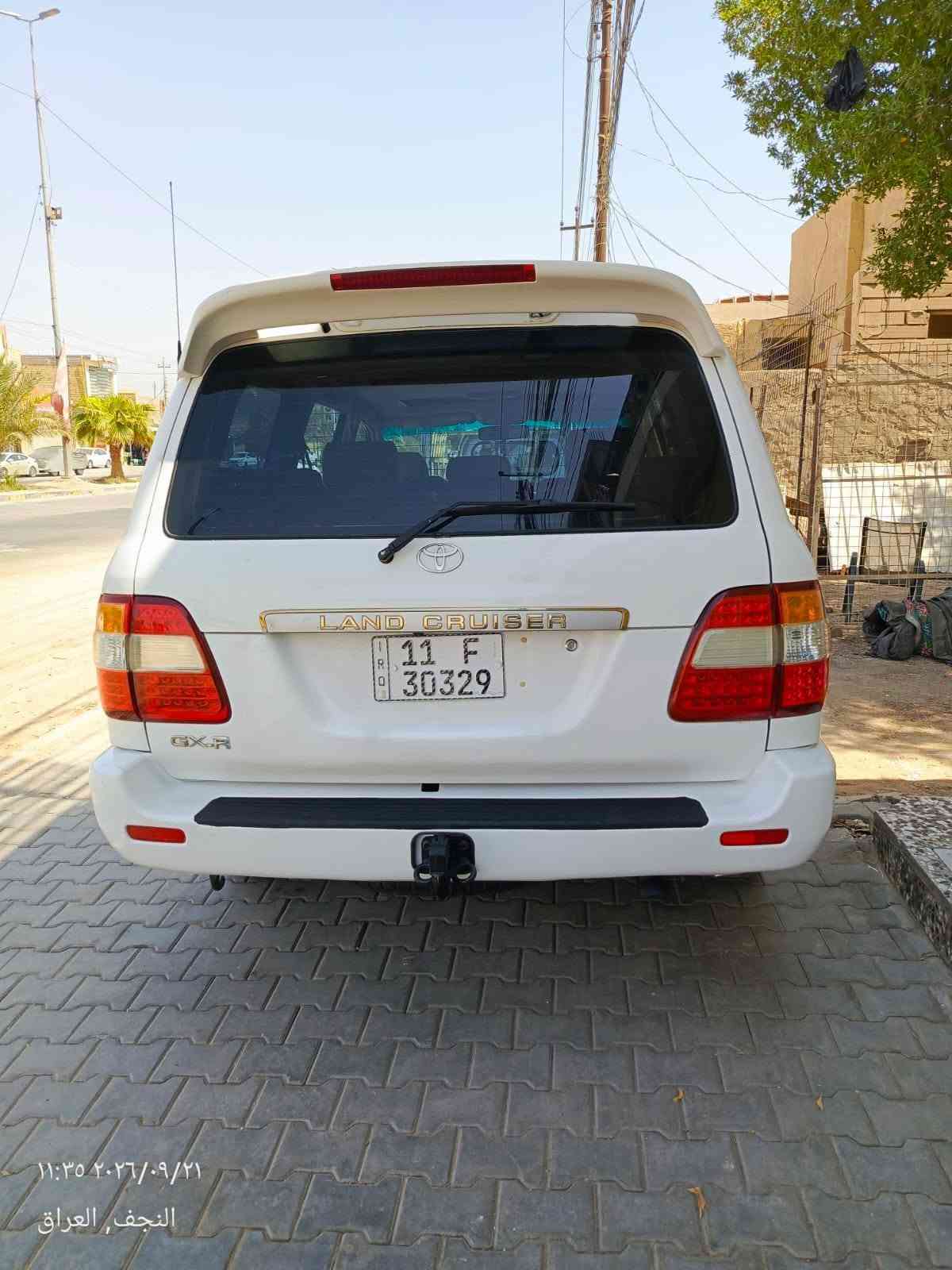 سلام عليكم لاندكروزر موديل 2000 فول مواصفات تخم تاير جديد تبريد كهربائيات كله شغال فتحه شاشه كامره ثلاث قطع تبريد 7 راكب ثلاجه كير اوتوماتيك مكينه 6 سلندر فور ويل دفع رباعي شغال سياره جديده قطعتين صبغ رقم بغداد انجليزي باسمي سعر 140 وبيها مجال رقم الاستفسار ***********

نص مكتوب في الصور:
- ١١:٣٥ ٢٠٢٦/٠٩/٢١ النجف, العراق
- ١١:٣٦ ٢٠٢٦/٠٩/٢١ النجف, العراق
- ١١:٣٦ ٢٠٢٦/٠٩/٢١
- النجف, العراق
- ١١:٣٥ ٢٠٢٦/٠٩/٢١
- ١١:٣٤ ٢٠٢٦/٠٩/٢١