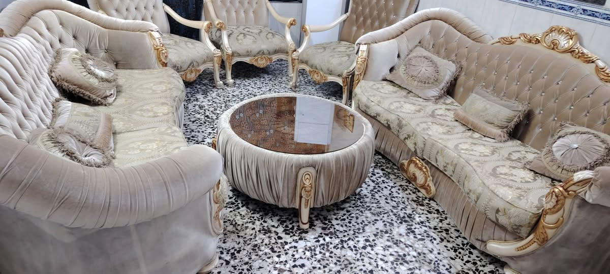 تخم زان كلاسيكي ملكي دزاين ايطالي ١٠ مقعد مع ميز طعام جديد ***********
