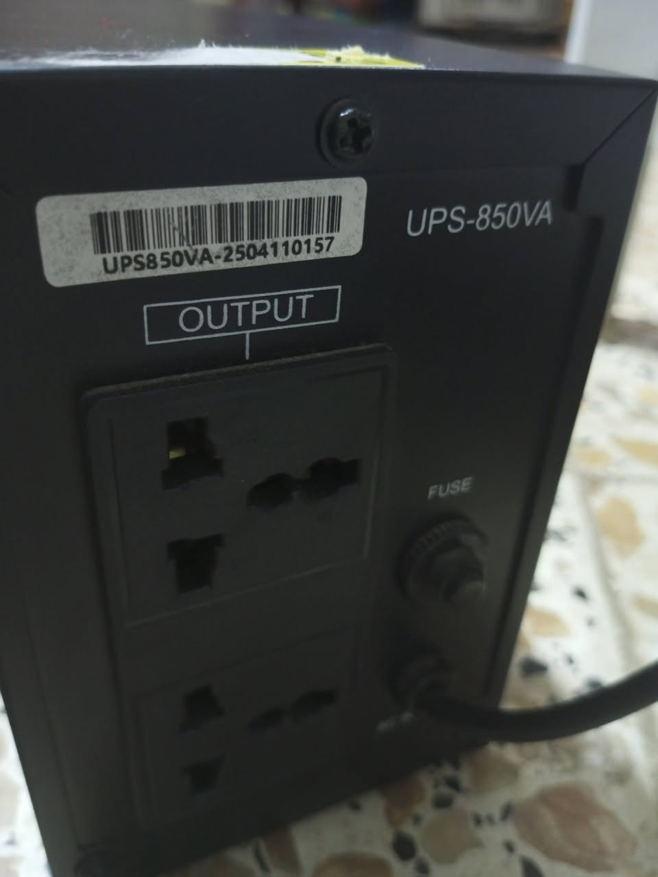 السلام عليكم هذه ups اخو الجديد واستعماله قليل كلش وبعده بالضمان كما موضح بالتاريخ الي بالكارتونه سعره 35 قفل مكاني ديوانيه الواتساب (***********)
