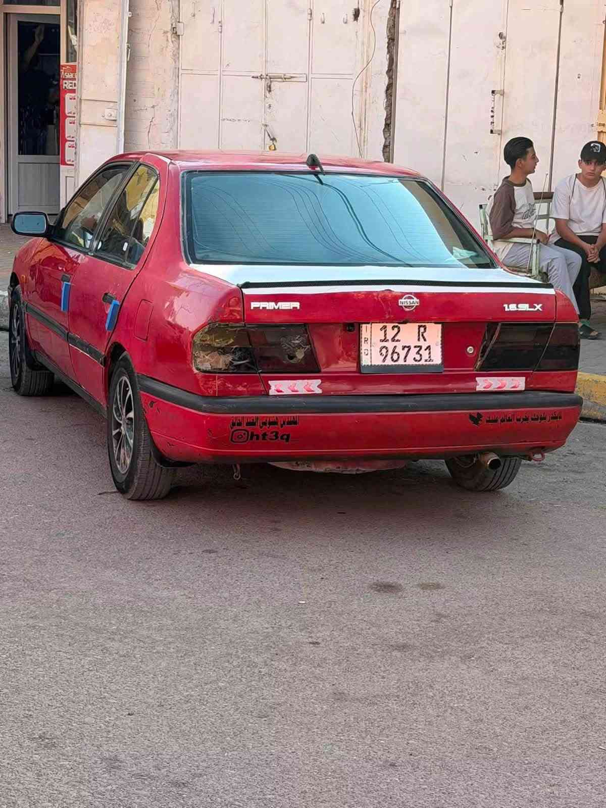 سلام وعليكم نيسان برايمر للبيع 

✅كير محرك شرط
✅تايرات جدد
✅مسجل فول
✅لايت زنون
✅محرك١٦ المرغوب
سياره مفوله بس صبغ يرادله بسمي شرط التحويل سنويه لل٣٠ 
***********
