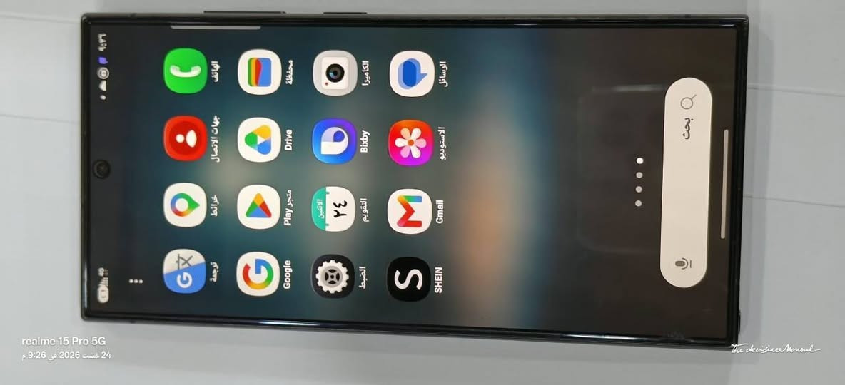 Samsung
Galaxy S24 Ultra بشاشة مسطحة قياس 6.8 إنش من نوع Dynamic AMOLED 2X، ومعالج قوي من نوع Snapdragon 8 Gen 3، وكاميرا أساسية دقتها 200 ميجا بكسل، وبطارية سعتها 5000 ميلي أمبير مع دعم القلم الذكي S-Pen.
الذاكره 256 كيكا
السعر مليون 
هاتف *********** واتساب فقط
