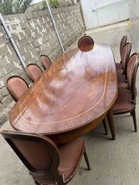 ميز طعام • صاج • ٨ كراسي