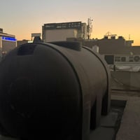 تانكي وسخان • شغال • مخبوط بالوسط