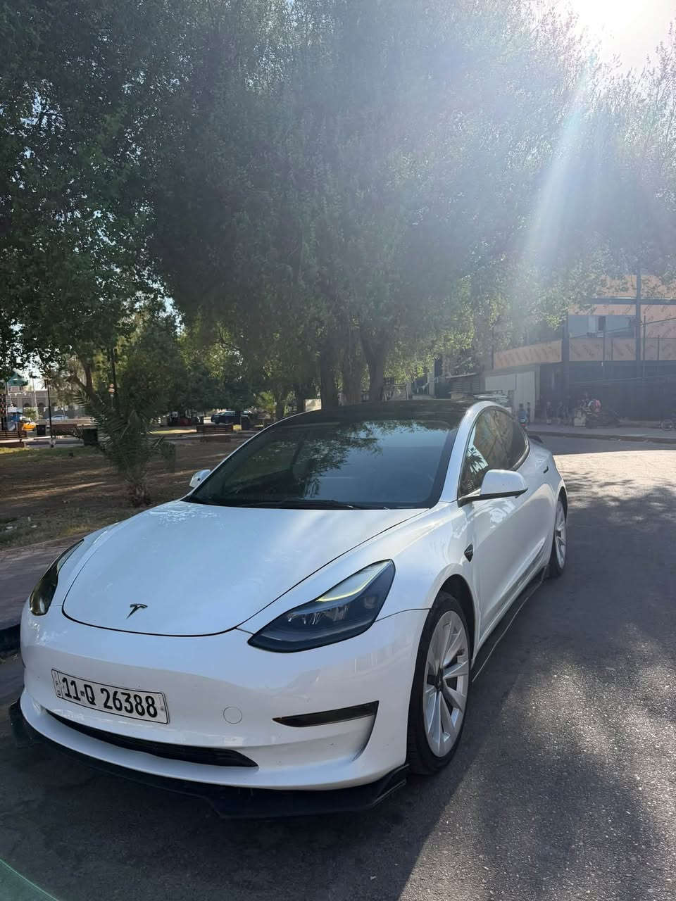 السلام عليكم
تيسلا موديل 3 وارد امريكي
2023 singel motor 
ماشية 40 الف ميل
رقم بغداد 
الضرر الدعامية فقط السيارة بدون صبغ

السعر 159
للتواصل : ***********
