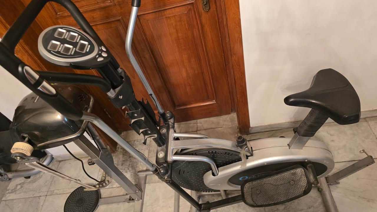 دراجة تمارين • عداد رقمي • هزاز خصر