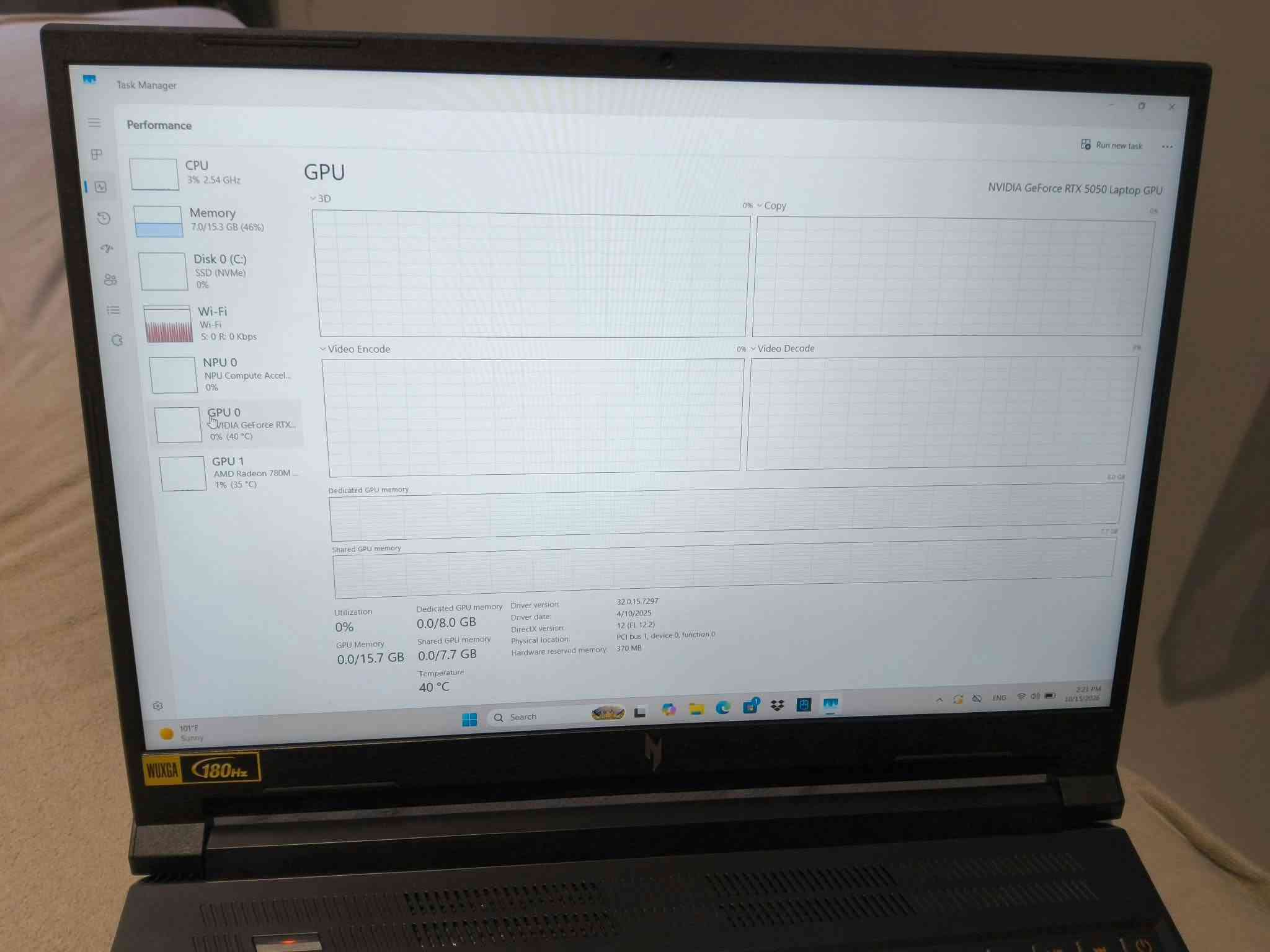 ايسر نيترو V16 • رايزن ٧ • شاشة ١٨٠Hz