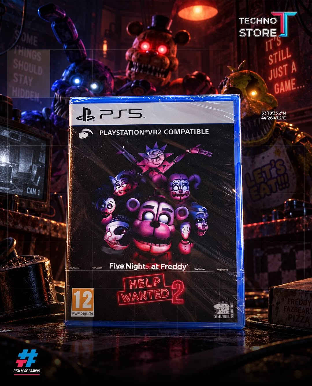 جاهز تدخل عالم الرعب؟ 🎮👻

أقوى ألعاب الرعب على PS5 بانتظارك! 🔥

أجواء مرعبة، قصص مشوقة، وتجربة تخليك تعيش الخوف بكل تفاصيله. 🩸🕷
هل تقدر تكمل اللعبة للآخر؟ 👀

📦❤️‍🔥توجد خدمه توصيل داخل بغداد والمحافظات ❤️‍🔥📦

✅‌‎الموزع المعتمد لشركه فونكو بالعراق
✅‌‎موزع معتمد لبطاقات يوغي بالعراق

‌‎1️⃣الفرع الاول
بغداد - الكاظمية - شارع اكد
***********

‌‎2️⃣الفرع الثاني
بغداد - شارع الصناعة - قرب شركة النبع
***********
***********⁩l

نص مكتوب في الصور:
- TECHNO STORE 331833.2N 442647.2E REALM OF GAMING
- TECHNO STORE
- 33°18'33.2"N
- 44°26'47.2"E
- # REALM OF GAMING
- TECHNO STORE 33°18'33.2"N 44°26'47.2"E REALM OF GAMING
- TECHNO STORE 33 18'33.2"N 44 26'47.2"E REALM OF GAMING