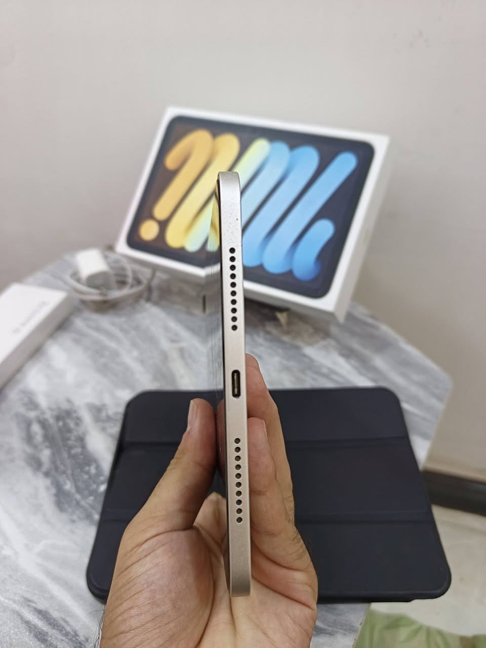 ايباد مني 6 ذاكرة 256
iPad Mini 6

جهاز نضيف وموضح بالصور بس مبدل 

أي سي وذاكرته 256 يجي كامل ملحقات الأصلية كارتون وشاحنه وكفر وقلم كوبي يدعم راحه اليد سعره 350 وبيه مجال للشراي ومتوفر توصيل لكل المحافظات
***********
