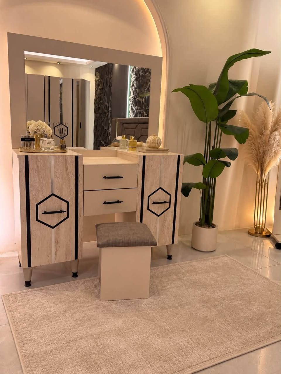 مرماريس زاوية • ١٠ قطع • سرير مخزن