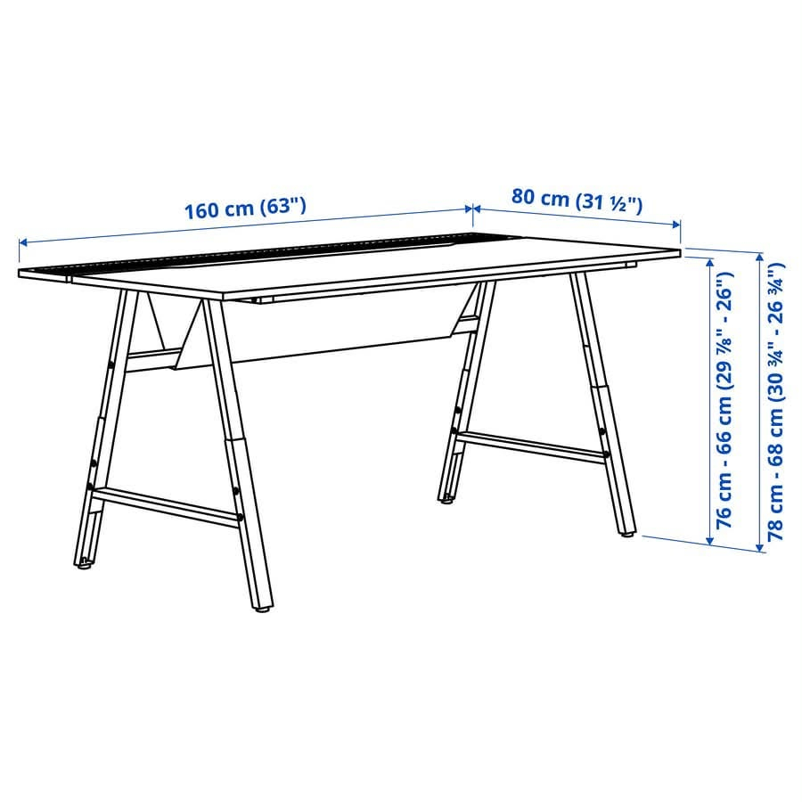 ميز مكتبي من IKEA
القياسات داخل الصور، الميز مستعمل لكن نظيف حاله حال الجديد بدون أي شخط!

الأرتفاع يتغير يدويًا

السعر 200,000 دينار

***********
