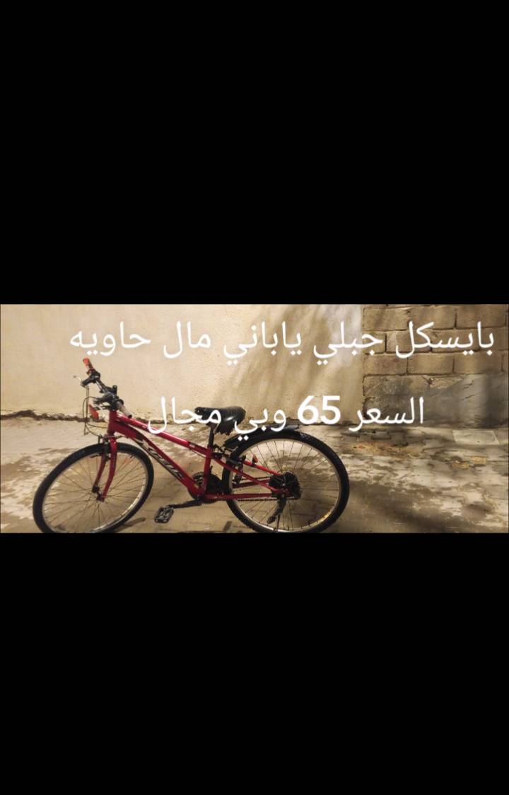 بايسكل جبلي ياباني مال حاويه المكان البصرة قضاة الفاو السعر 65 وبي مجال ***********