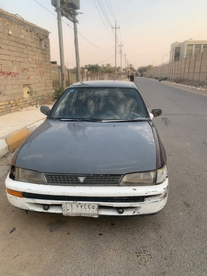 السلام عليكم كورلا 92 مكان ناصريه مركز سعر 33 بيه مجال ***********  سنويه بسمي 2028 تنتهي السياره مكفوله من العيب الشرعي فقط مكينه بيه رنكات تبريد شغال بيه نواقص السياره قبل لا تجي وتتعب.
