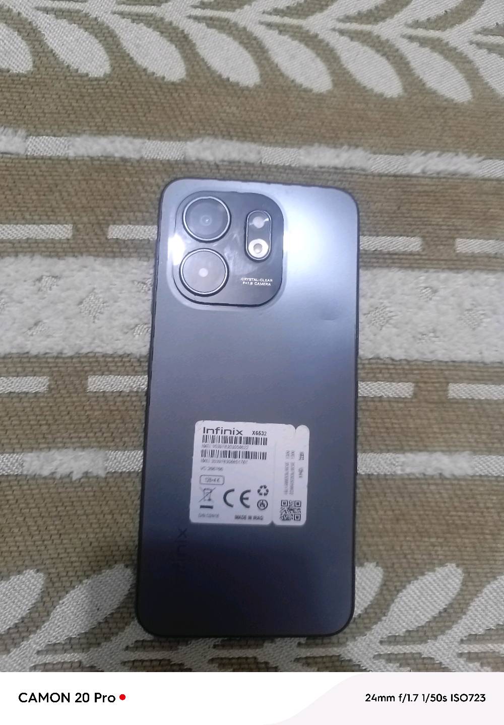 📱 للبيع Infinix Smart 9

جهاز نظيف وحالته تقريباً 90%، استخدام شخصي والجهاز شغال بصورة طبيعية.

🔹 RAM 4GB
🔹 ذاكرة 128GB
🔹 مناسب للاستخدام اليومي والسوشيال ميديا والألعاب الخفيفة
🔹 الجهاز بدون ملحقات

💰 السعر:120 الف
💬 قابل للتفاوض بحدود المعقول للجادين

الجاد يراسل خاص، والجهاز موجود للمعاينة قبل الشراء.