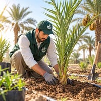 غرس نخيل • متابعة ميدانية • شراء التمور
