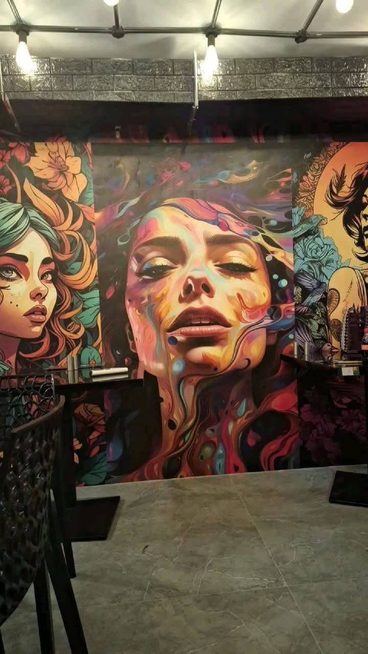 صبغ اسود طافي • رسم جدران • ديكورات