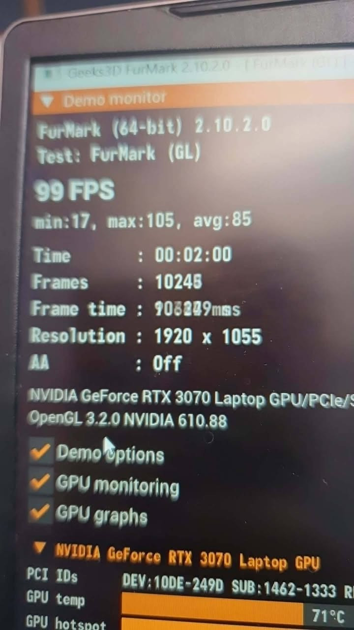 MSI Pulse GL66 • RTX 3070 8GB • i7-12700H