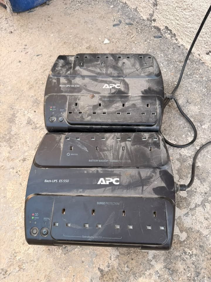 UPS امريكي اصلي APC ES 550 عدد 2
المكان: البصرة
السعر:)50 الف وبيه مجال قليل عدد 2
الحالة: شغالات بس يحتاج تبديل بطارية
يفيد للراوتر - كاميرات - كمبيوتر - نانو
رقمي ***********

نص مكتوب في الصور:
- UPS APC ES 550 *********** البصرة السعر 60 الف للثنين - شغالات يحتاج تبديل بطارية حالة: شغالات - تحتاج تبديل بطارية | 100 % أصلي 100% أصلي