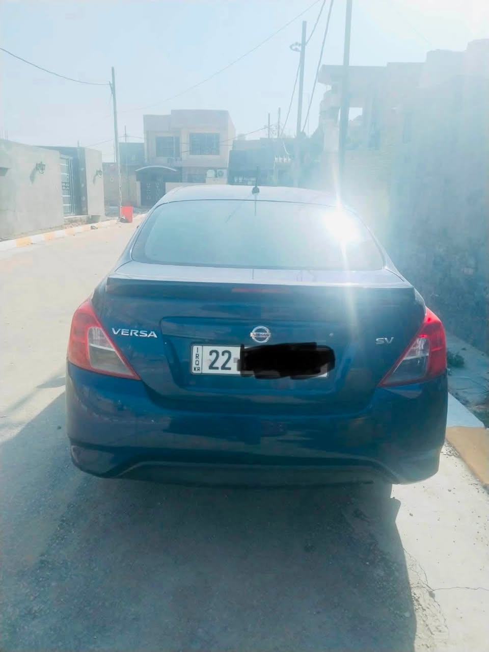 نيسان فيرسا 2019  رقم اربيل دولي 
كلين تايتل كفاله عامه سياره ماشيه ٨٠ الف حقيقي
على وضع الوكاله
محرك 1600 
فول مواصفات 
شاشه
حساس 
تبريد ثلج 
تخم تاير جديد
لايت زنون
٥ ويل كب
سياره جاهزه متخسر عليها برغي
دهن بشركة موتل الفرنسي 
(السعر 96$)
العنوان الديوانية
*********** غير متواجد فيس
