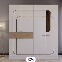 كنتور 4 باب صبغ حراري خشب mdf ثقيل  نص مكتوب في الصور: - K74