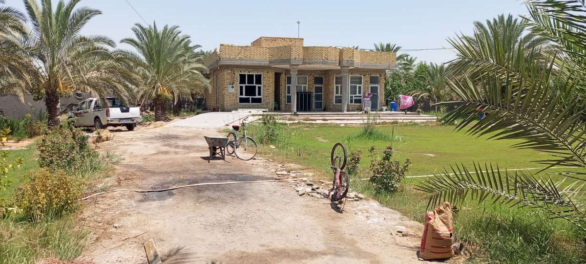 سلام عليكم ارض مساحه 1500م طابو زراعي سند 25 مسيجه بيارسي بيها بيت بناء حديث  هو واثاثة عوزه ترتيبات الخارج   حديقة اماميه  نخل حمضيات ورد ثيل بيها ماطور غطاس سقي من الشط عن طريق نهر  مكان بابل السياحي للاستفسار ***********
