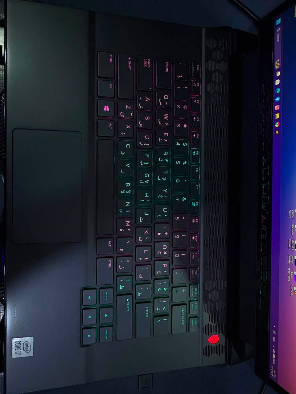 Dell	الماركه
Alienware M15 R4 الموديل
10th Generation Intel®️ Core™️ i7-10870H (8-Core, 16MB Cache, up to 5.0GHz Max Turbo Frequency) البروسيسور
NVIDIA®️ GeForce RTX™️ 3070 8GB GDDR6 الجيرافيك
15.6" FHD (1920 x 1080) 300Hz 3ms 300-nits 100% sRGB color gamut الشاشه
16GB DDR4 2933MHz الذاكره
1TB PCIe M.2 SSD مساحه التخزين
Alienware mSeries per-key AlienFX RGB keyboard لوحه المفاتيح
Killer™️ Wi-Fi 6 AX1650 802.11ax 2x2 Wireless LAN and Bluetooth 5.1 الوايرلس
1 x Headset port المنافذ
1 x Power/DC-in Port
1 x Thunderbolt 4
1 x USB-C
1 x USB-A
1 x HDMI 2.1
1 x MicroSD Card Slot
Windows11 نظام التشغيل
10.86 x 14.19 x 0.78 inches

للاستفسار راسلني او اتصل ***********
