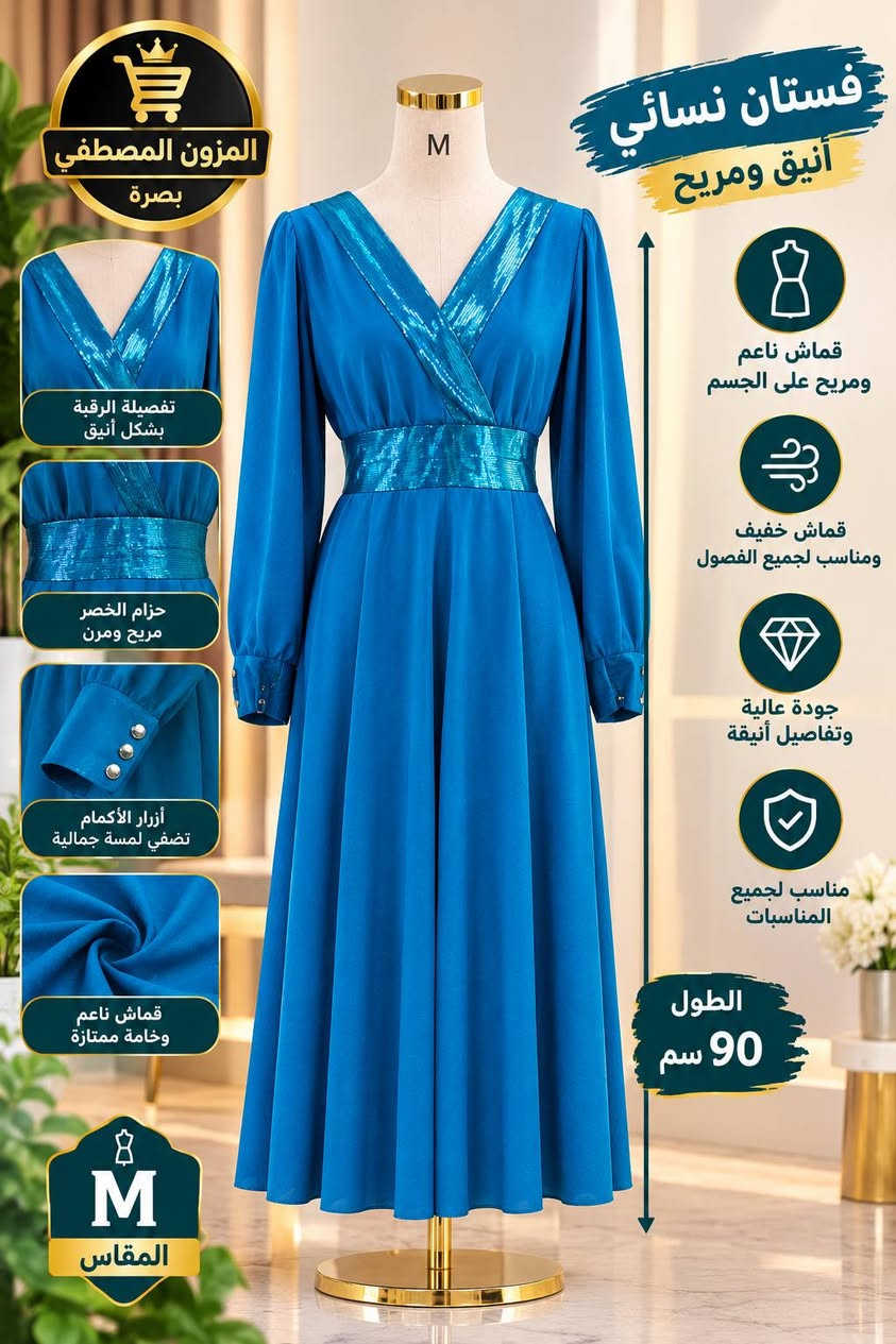 بدلات حفلات • فساتين • مقاسات متعددة