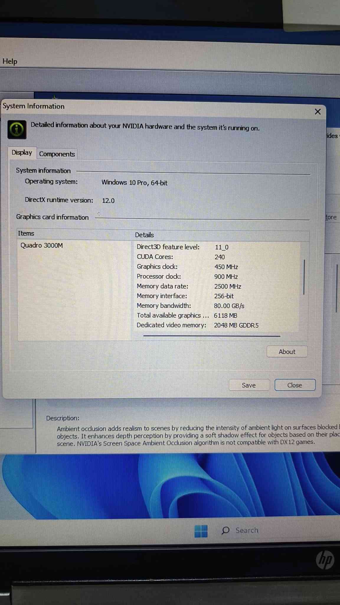 HP8760w • i7-2620M • كوادرو 3000M