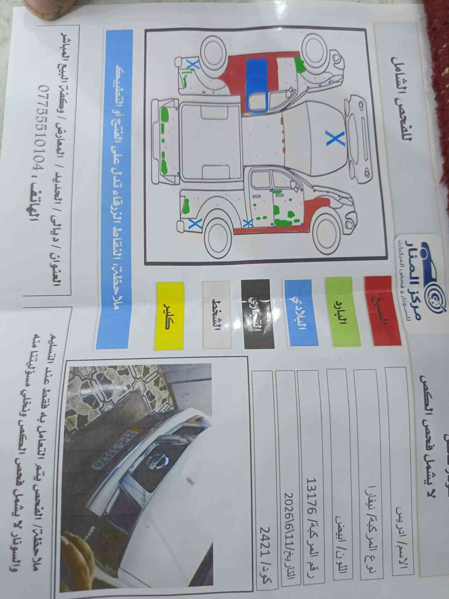 نيفارا ٢٠٠٩ للبيع السونار موجود بالمنشور والسعر ٨٥ وبي مجال مكانها بعقوبة وباسمنا
صدام الخيلاني 
***********
