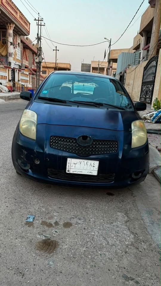 السلام عليكم 
تيوتا يارس 2007 محرك1300
السيارة مكينة وكير نظيف دواخله نظيفة 
السعر 46بي مجال قليل المكان الكوت 
الهاتف***********
