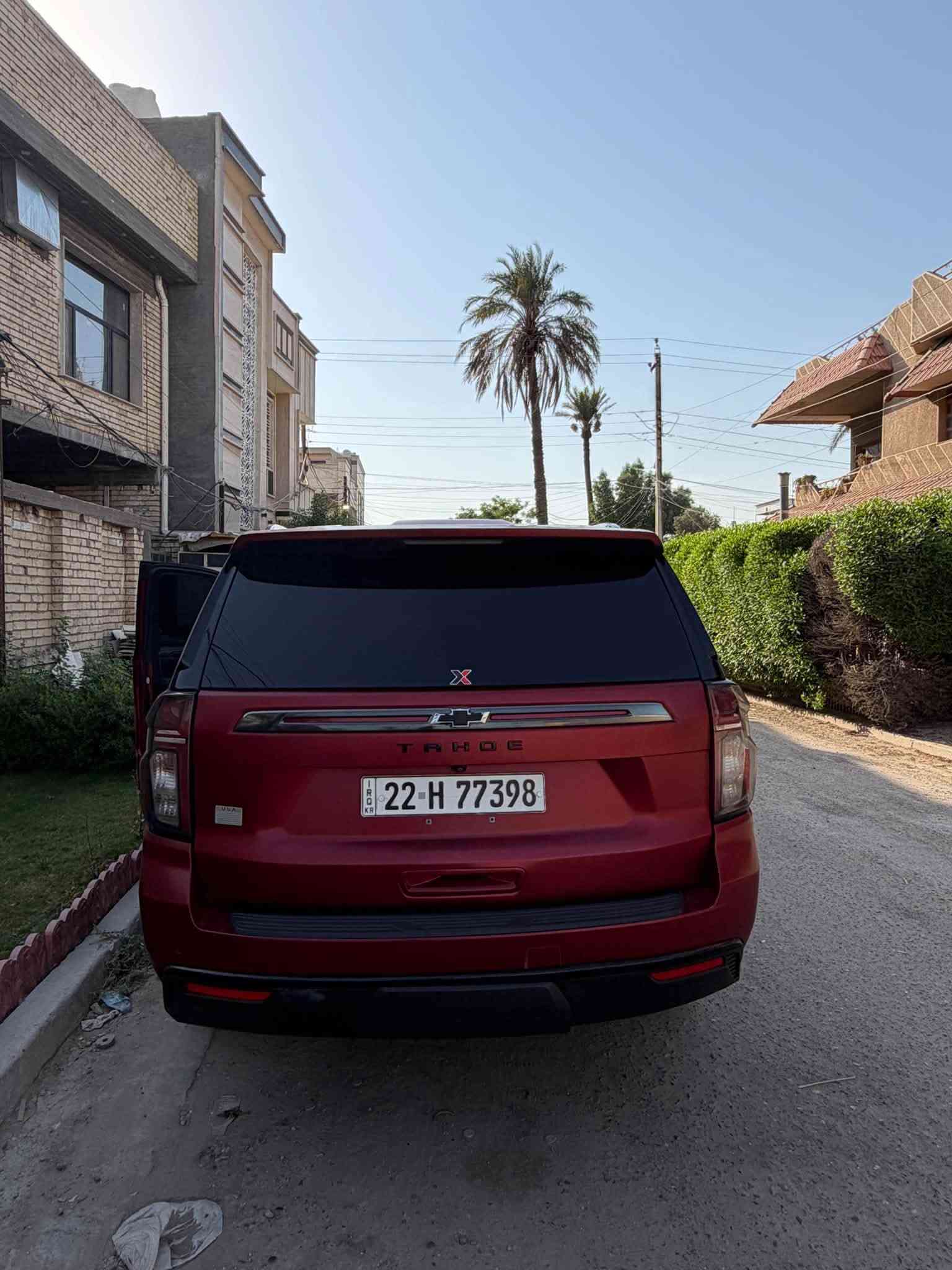 سلام عليكم شوفرليت تاهو 20021 سياره فئهz71 فول لفول  1.1
ماشيه170 كيلو عليها ادامه جديده 
سياره عليها كتاب تضليل 
عليها ppf طافي 
سياره جاهزه ع اخر حبايه 
باسمه سنويه هزه جديده
صور الحادث والسونار بلمنشور 
مكاني بغداد 
*********** 
سعرها 320 وبيها مجال وكلشي اكو بسوك
