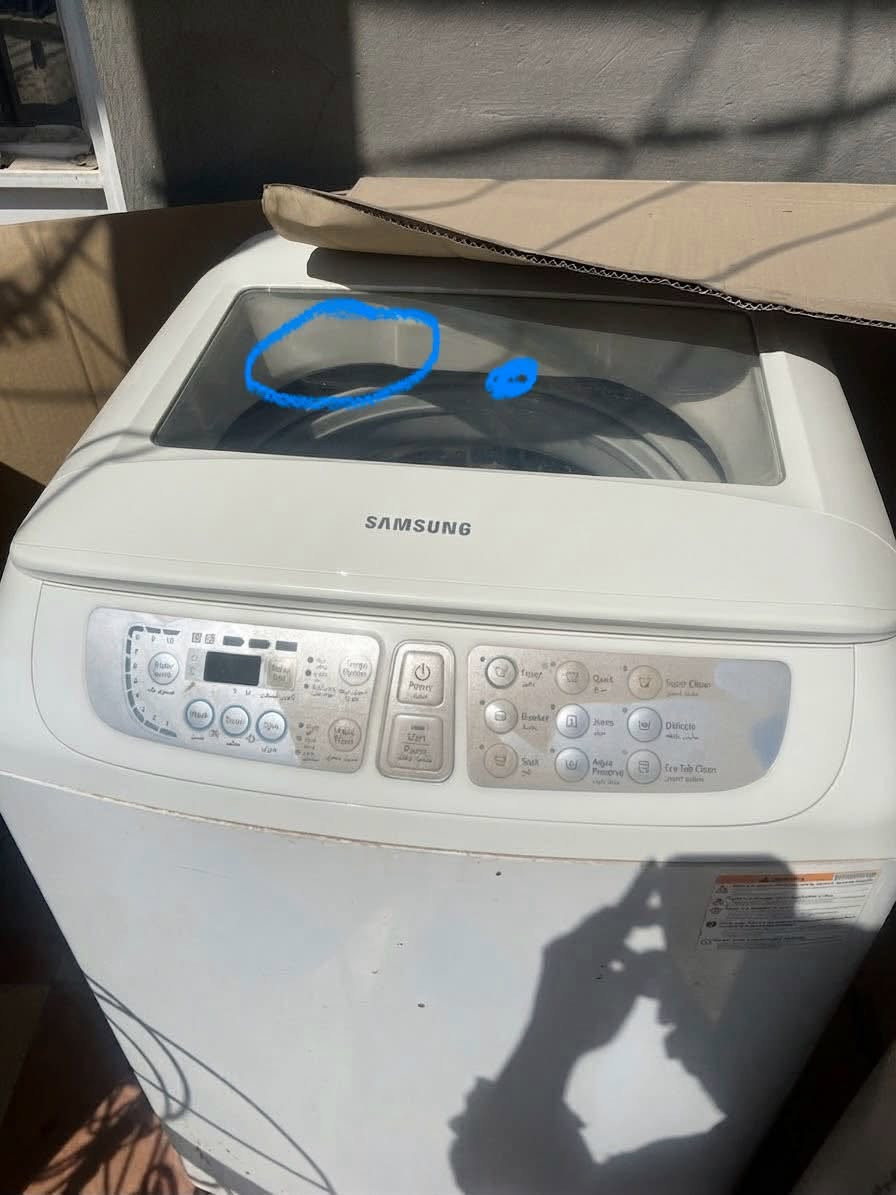 للتواصل خاص او على ‭***********‬
غساله جبيره بس تجفيف
وسبلت بس بواري ماكو

نص مكتوب في الصور:
- 75