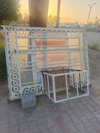 شباك حديد • متر ونص×٢م • مع جام