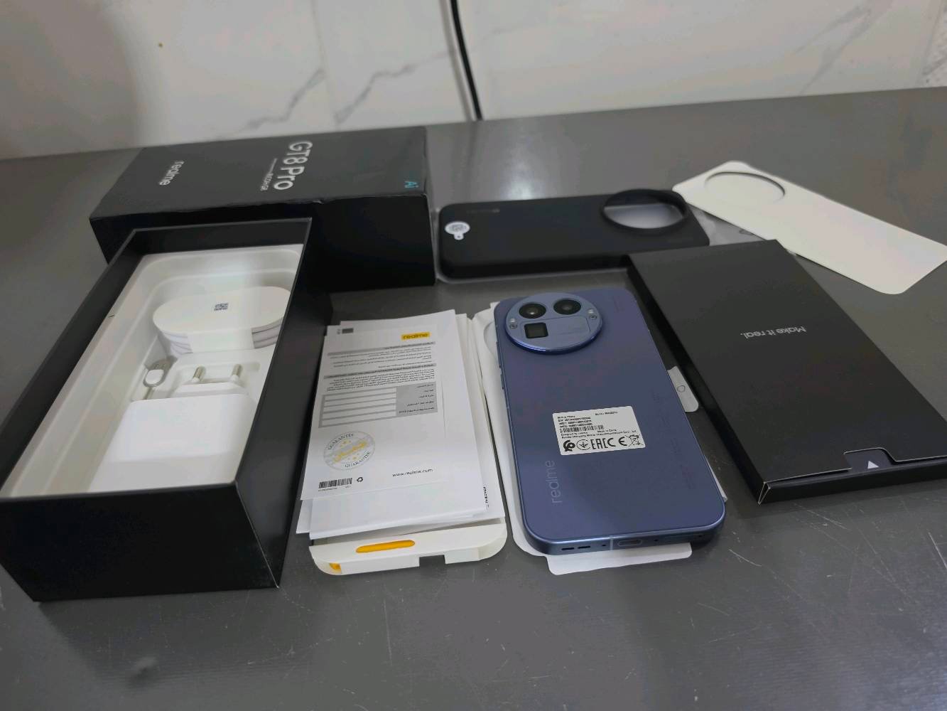 ريلمي gt 8 pro ذاكرة 512 رام 16 شرط حتى ملحقاته ممستخدمة مستخدام 20 يوم فقط وتكدر تتاكد من تاريخ الاستخدام والتفعيل من موقع ريلمي للبيع السعر مليون و150 مجال كلش بسيط ومعروف سعر الجديد مالته عنواني بغداد اي استفسار عالرقم ***********
