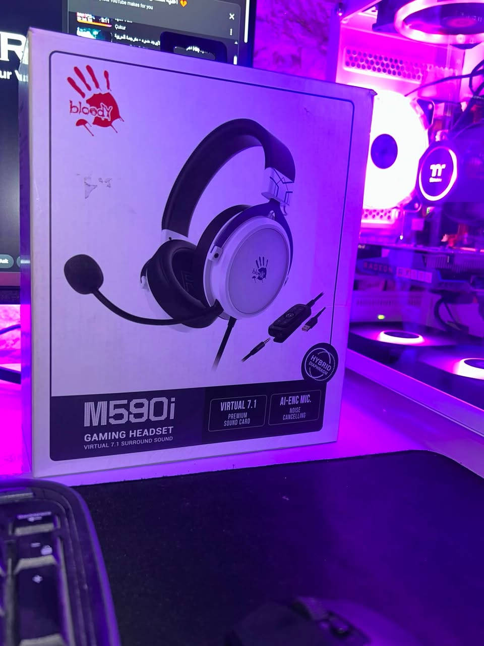 � سماعة Bloody M590i Gaming Headset 🎧
🔥 عرض خاص وبسعر مميز 🔥

✅ صوت محيطي Virtual 7.1

✅ مايك عازل للضوضاء AI-ENC

✅ راحة عالية للاستخدام الطويل

✅ مناسبة للألعاب، الدردشة، والمشاهدة

💰 السعر: 35,000 دينار

يتوفر لون اسود ايضا

توصيل موجود 

عنواني زيونة

***********
