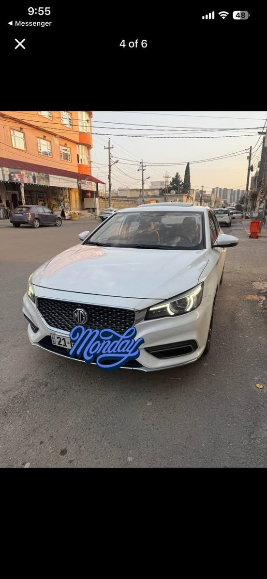 MG 6 comfort
مۆدێل ٢٠٢١ 
بەسمە ناو سپی کار پلەی سلايد برێک بەسمە شاشە گەورە کامێرە دە بل گێرئۆتۆ ستۆپ 
بێ بۆياخ یەک پەلە ساردی بچوکی هەيە پێشودواليد
٥٦٠٠٠ کيلۆ مەتر رۆشتوە گێرو مەکينە بە شەرت نەکراوەتەوە رەقەمو سەنەوی تازەيە 
شوێن سليمانی 
سعری١١٥$
***********

