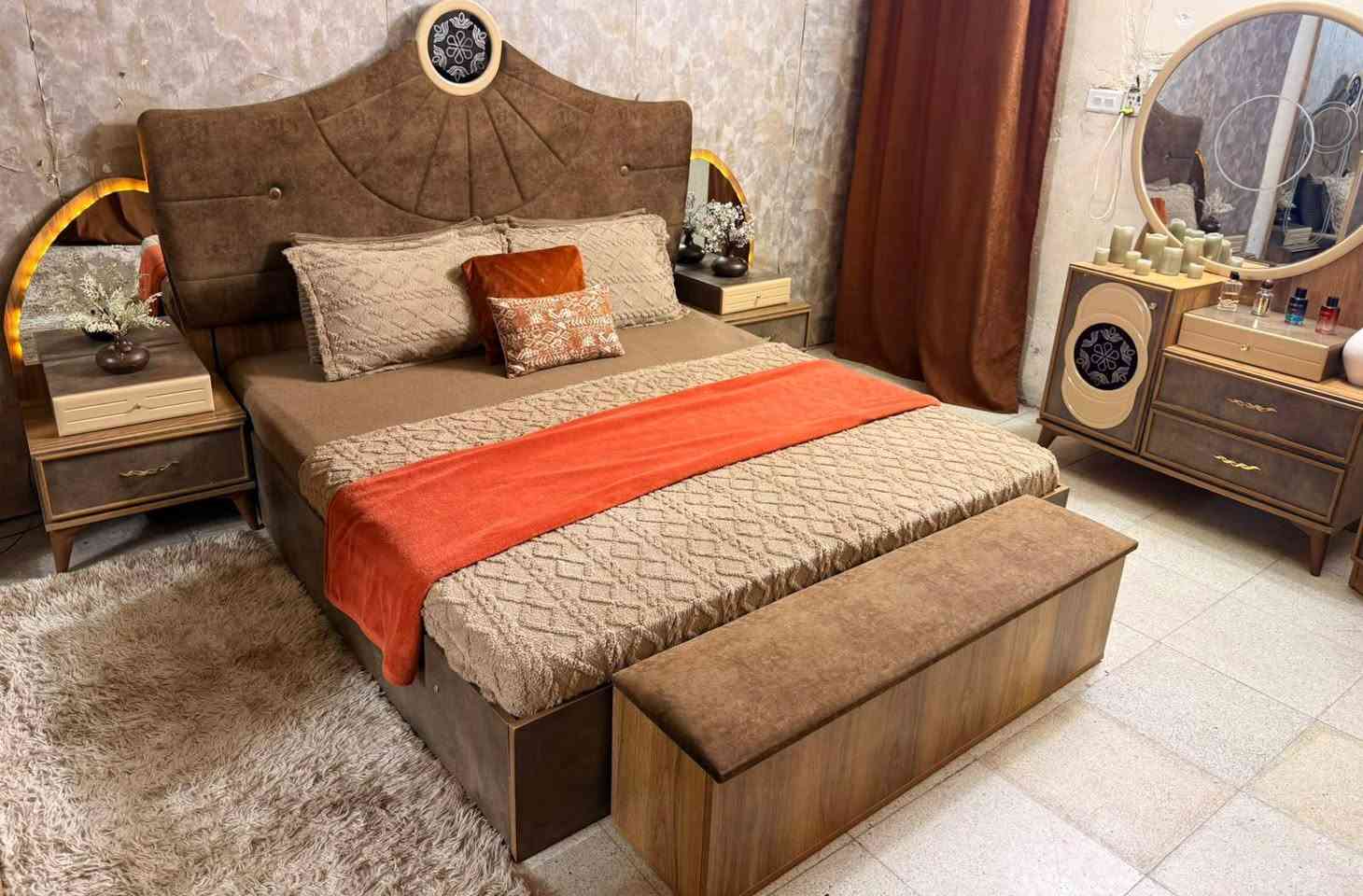 غرفه تركيه ٩ قطع + ملحق اضافي سرير مخزن جك اناره ‬‏ شغاله مكان بغداد.. أي استفسار خاص او اتصال ع الرقم ‏‪0771227157

