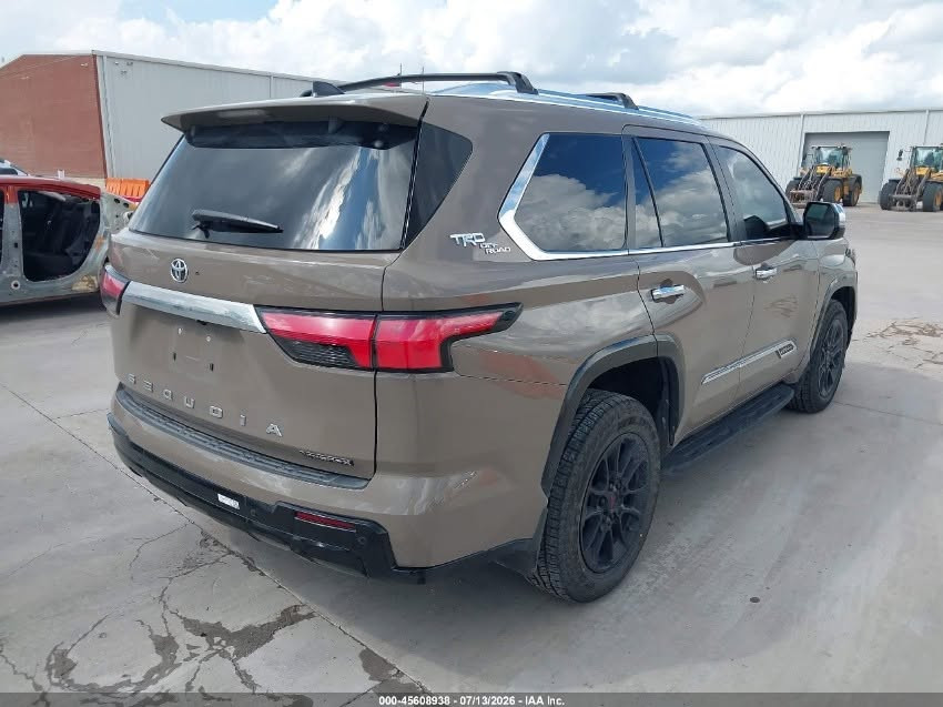 🚨 **إعلان مزاد** 🚨

🔥 **2026 TOYOTA SEQUOIA 1794 EDITION** 🔥

📅 **موعد المزاد:** يوم الأربعاء المصادف **2026/9/9**
⏰ **وقت المزاد:** 4:00 مساءً

🔹 **المواصفات:** TRD OFF ROAD
🔹 **الموديل:** 2026
🔹 **المحرك:** 3.6L هايبرد
🔹 **اللون:** مميز
🔹 **الممشى:** 8,820

📍 **مكان السيارة:** أمريكا – ولاية **Dallas**

🚢 **كلفة الشحن من أمريكا إلى المنطقة الحرة – عمّان:** 1,850
*تُضاف باقي المصاريف بعد الشراء.*

✅ **ملاحظات مهمة:**
• يصلح دخول السيارة بكتاب الشهداء.
• متوفر دفع رسوم الجمرك على الفاتورة.

📍 **عنوان الشركة – الفرع الرئيسي:**
بغداد – المنصور – شارع البرج – مقابل التفاح الأخضر

📞 **للاستفسار:** ***********
