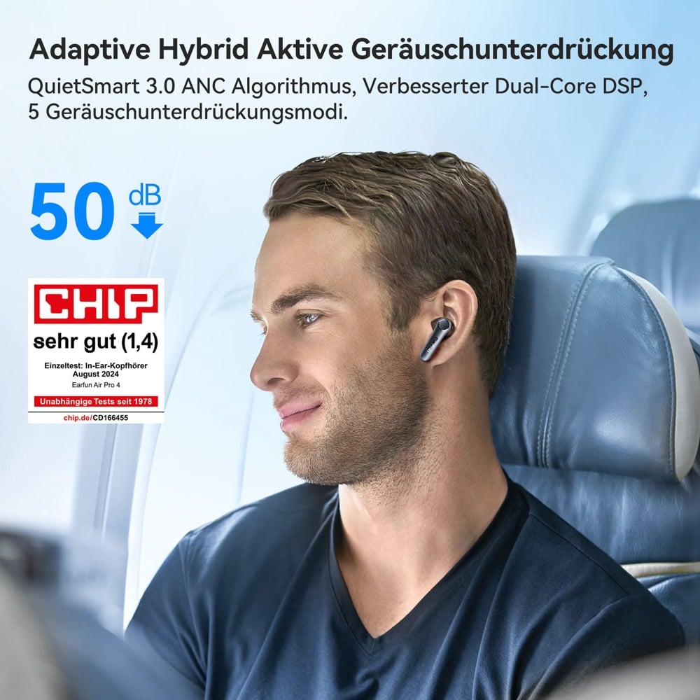 🎧🔥 EarFun Air Pro 4 – صوت عالي الدقة وتجربة لاسلكية متطورة 🎶

استمتع بصوت نقي وعزل ضوضاء قوي مع تقنيات متقدمة تناسب الموسيقى، المكالمات وحتى الألعاب. ⚡

🌟 أبرز المميزات:
🔹 إلغاء ضوضاء تكيفي ANC حتى 50dB 🔇
🔹 دعم Hi-Res Audio + LDAC + aptX Lossless 🎵
🔹 معالج Qualcomm QCC3091 + Snapdragon Sound ⚡
🔹 6 ميكروفونات مع تقنية AI وcVc 8.0 للمكالمات 🎙️
🔹 بطارية تصل إلى 52 ساعة مع علبة الشحن 🔋
🔹 شحن سريع + دعم الشحن اللاسلكي ⚡
🔹 اتصال بجهازين في نفس الوقت Multipoint 📱💻
🔹 مقاومة للماء IPX5 💦
🔹 وضع Gaming بزمن استجابة منخفض 🎮

💥 صوت نقي + ANC قوي + بطارية طويلة = تجربة صوت متكاملة!

📲 للطلب والاستفسار عبر واتساب:
***********

🚚 توصيل إلى كافة محافظات العراق 🇮🇶