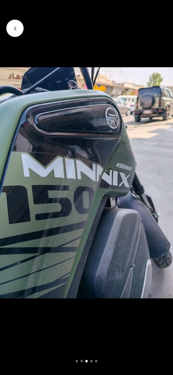 Keeway Minnix 150 لبيع - دراجة نارية
دراجة بحالة ممتازة جدا ونظيفة، استخدام خفيف داخل
المدينة فقط.
التفاصيل:
*** دراجة مرقمة اربيل و سنوية
Keeway Minnix 150.   2025 :الموديل •
• المحرك: 150cc - اقتصادي وقوي
• الممشى: حوالي 6000 كم فقط
• الحالة: ممتازة بدون حوادث أو خدوش
• التشغيل: سلس جداً وما يحتاج أي صرف الدراجة جاهزة للاستخدام مباشرة، مناسبة للتوصيل أو الاستخدام اليومي داخل المدينة.
السعر: 2/300/000 وقابل للتفاوض للجادين فقط للتواصل والاستفسار: خاص أو واتساب
***********
فرصة ممتازة للي يدور على دراجة نظيفة وجاهزة!
