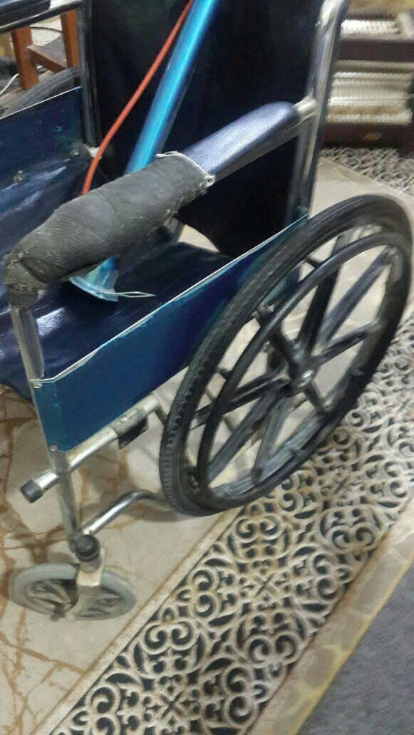 كرسي معوقين مستعمل نظيف جدا نوعية قوية من السعودية يتحمل وزن ثقيل قياس 56 أكبر حجم تاير جوبلس السعر 60 الف سامراء واتساب *********** الظباط الثانية
