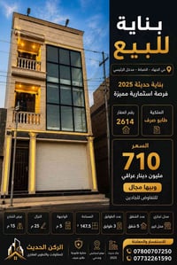 🏢 بناية للبيع – فرصة استثمارية مميزة 📍 الموقع: حي الجهاد – الضباط – مد...