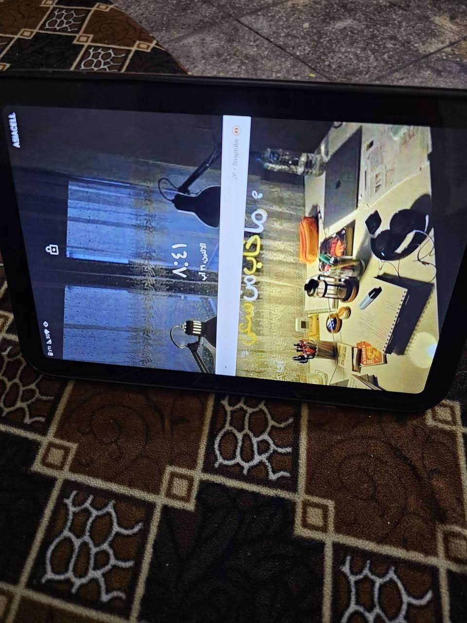 سلام عليكم ايبات Tab G17qro
نضيف كلشي مابي وكدامكم النضافه مبينه 
السعر ١٣٠
مكاني بغداد شارع حيفا 
***********
