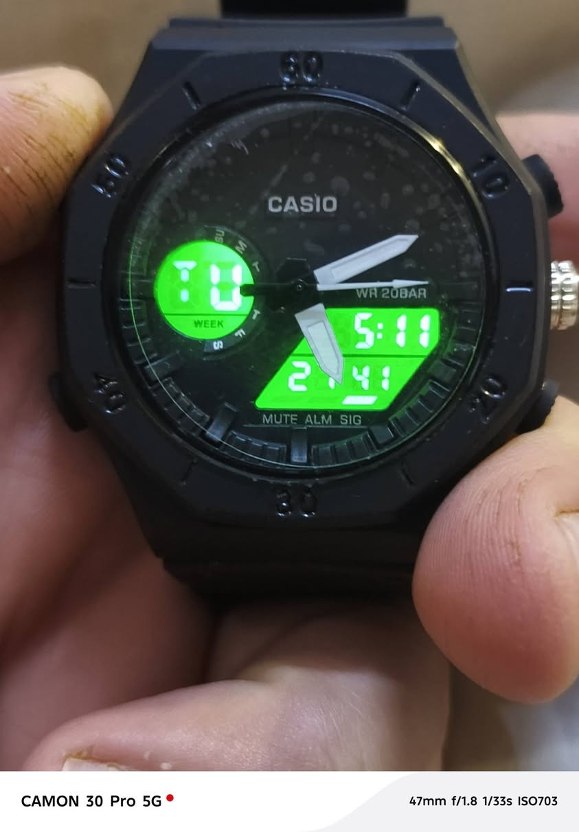 كاسيو غير مستخدم دبل تايم ضد الماء سعر ١٥ الف واتساب ***********

نص مكتوب في الصور:
- CAMON 30 Pro 5G
- 23mm f/2.2 1/17s ISO3067
- 47mm f/1.8 1/33s ISO703
- CAMON 30 Pro 5G 23mm f/2.2 1/20s ISO2033
- CAMON 30 Pro 5G 23mm f/2.2 1/20s ISO2151
- CAMON 30 Pro 5G 23mm f/2.2 1/20s ISO1992
- 23mm f/2.2 1/20s ISO1619
- CAMON 30 Pro 5G 23mm f/2.2 1/20s ISO2142