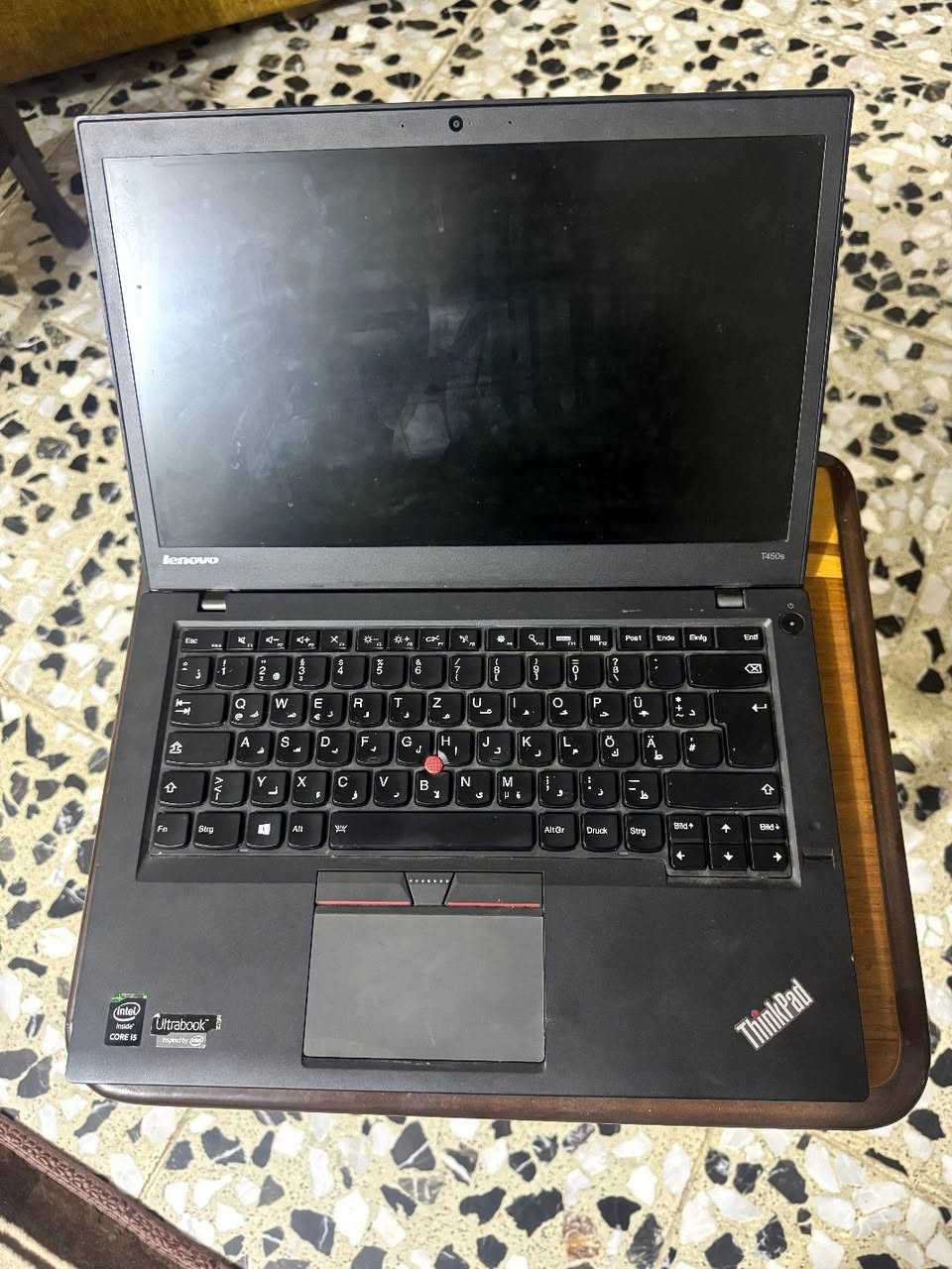 Lenovo ThinkPad T450s

‏☑️ كوراي 5 جيل خامس
‏
‏☑️ الرام: 12 GB
‏
‏☑️ الهارد: 256GB SSD قابل للتطوير .
‏
‏☑️ الشاشة: 14 بوصة.
‏
‏ملحقات 🎁
‏
‏✅ شاحن اصلي - حقيبة 
‏واتساب و اتصال ***********
‏
‏🛡 ضمان فحص امام المندوب ومطابقة المواصفات والتأكد من النظافة . 
‏
‏🛡 ضمام استبدال اسبوع كامل عند وجود خلل .
‏
‏السعر 220 شامل توصيل وملحقات
