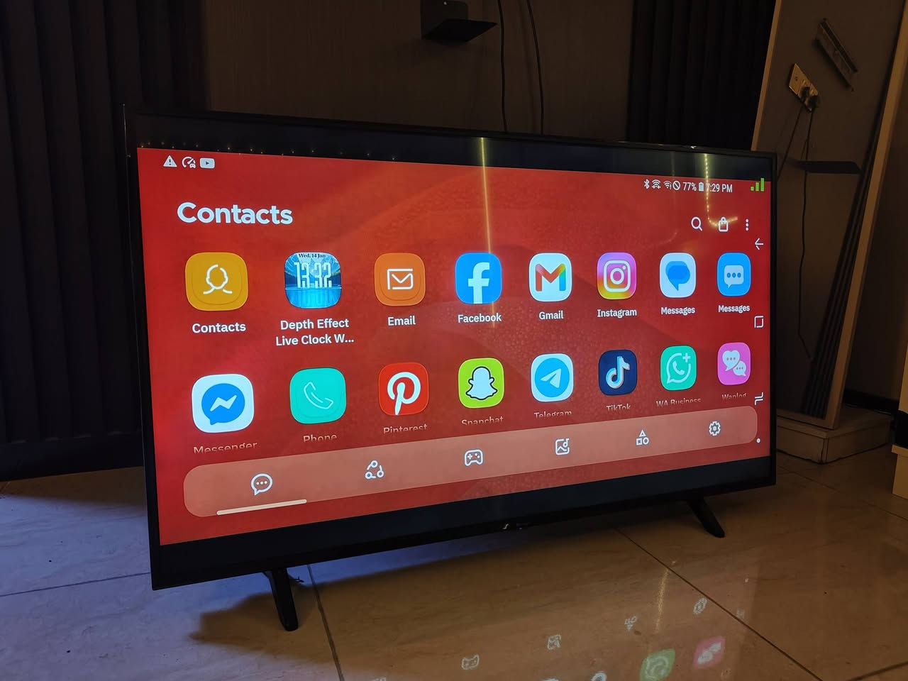 سلام عليكم
شاشة حجم ٥٥ الريان سمارت 4k انترنت  وكالة الكراده نظيفة جدا تاخذها من بيتي السعر ٣٠٠ وبيها مجال حك الجية مكاني بغداد م الصدر للتواصل واتساب او اتصال 

 ***********
