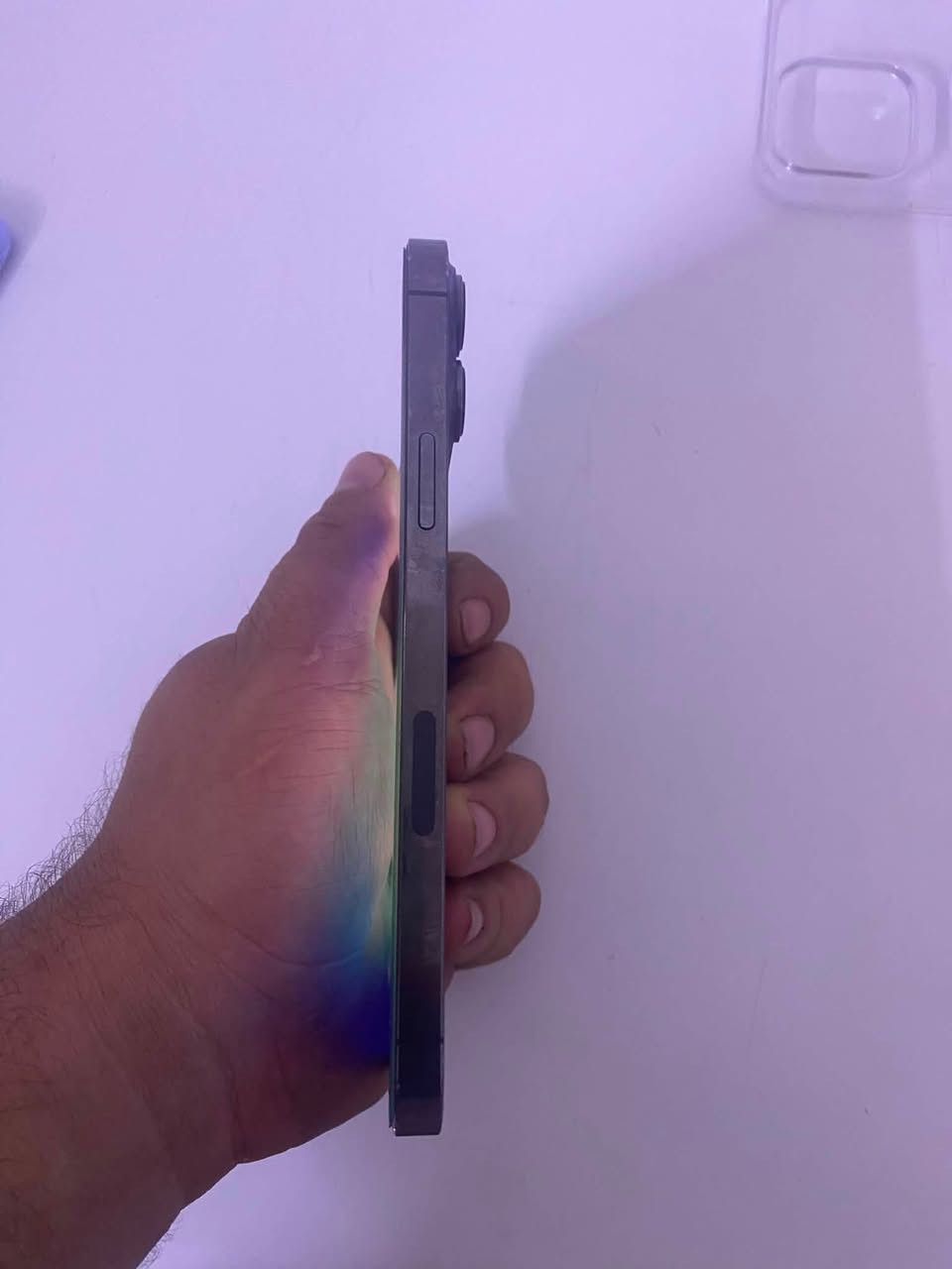 للبيع ١٣ برو ماكيس ذاكره ١٢٨ بطاريه ٨٩ جهاز لووك مستبدل شاشه من ابل بلادي والجهاز راجع وتر بروف بالشرط تاخذه كارتون فقط ويه
السعر ٥٢٥ قفل ما بي مجال ابد 
***********

