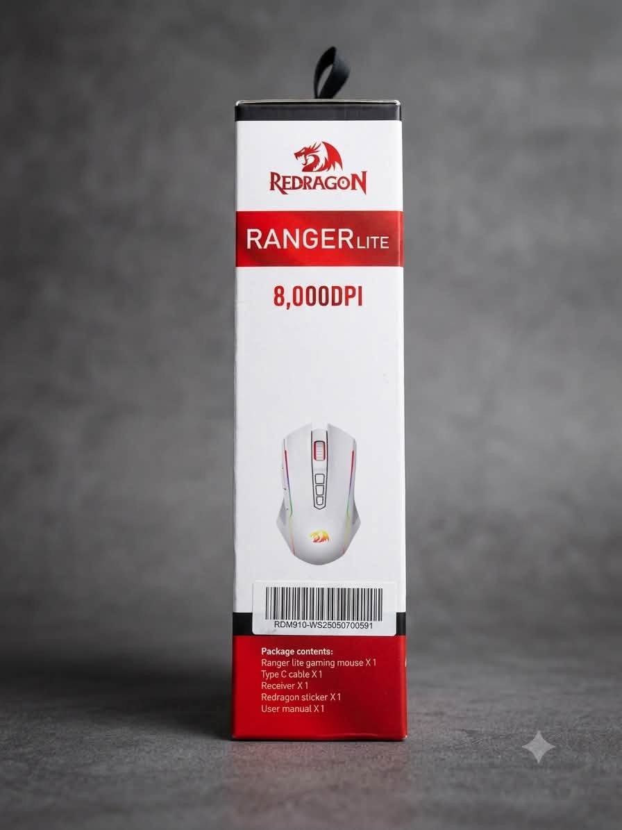 🖱️🔥 ماوس الألعاب Redragon M910-WS Ranger Lite 🔥

إذا تبحث عن ماوس يجمع بين الأداء الاحترافي والحرية في الاستخدام، فإن Redragon M910-WS Ranger Lite هو الخيار المثالي للكيمنك والعمل. 🎮💻

🌟 أبرز المميزات:
🔹 وضعا اتصال: لاسلكي 2.4GHz 📡 أو سلكي عبر USB 🔌
🔹 دقة تصل إلى 8000 DPI مع إمكانية التعديل حسب أسلوب لعبك 🎯
🔹 إضاءة RGB قابلة للتخصيص 🌈✨
🔹 بطارية مدمجة بسعة 700mAh تدوم لساعات طويلة 🔋⚡
🔹 أزرار بعمر افتراضي يصل إلى 20 مليون نقرة 💪
🔹 تصميم مريح وخفيف لجلسات اللعب الطويلة 🖱️🔥
🔹 استجابة سريعة وأداء ممتاز للألعاب التنافسية 🚀

💰 السعر: 30 ألف فقط 🔥

📞 للتواصل: ***********

🚚 متوفر توصيل إلى كافة أنحاء العراق 🇮🇶
