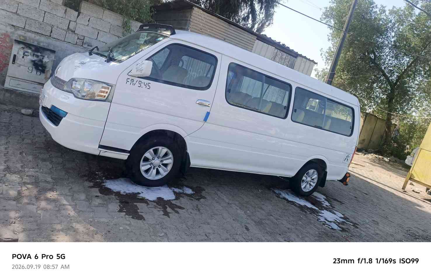 سلام عليكم للبيع جنبي اج وان رقم بغداد موديل 14 ستلام بل 20 سياره كفاله عامه ما عده بارد قليل قطر صبغ ما بيهة سياره بسمي مصفره من كلشي مكان سياره بغداد رقم ***********

نص مكتوب في الصور:
- POVA 6 Pro 5G 2026.09.19 08:57 AM 23mm f/1.8 1/169s ISO99
- POVA 6 Pro 5G 2026.09.19 08:57 AM 23mm f/1.8 1/134s ISO100
- POVA 6 Pro 5G
- 2026.09.19 08:56 AM
- 23mm f/1.8 1/149s ISO100